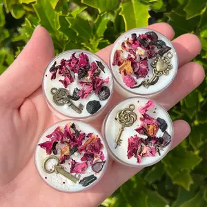 Hecate Dark Moon Goddess Candles Witchcraft Pagan Witch Gift Herbal Intention Tealight Spell Ritual Altar Hekate Devotee Scented Gift