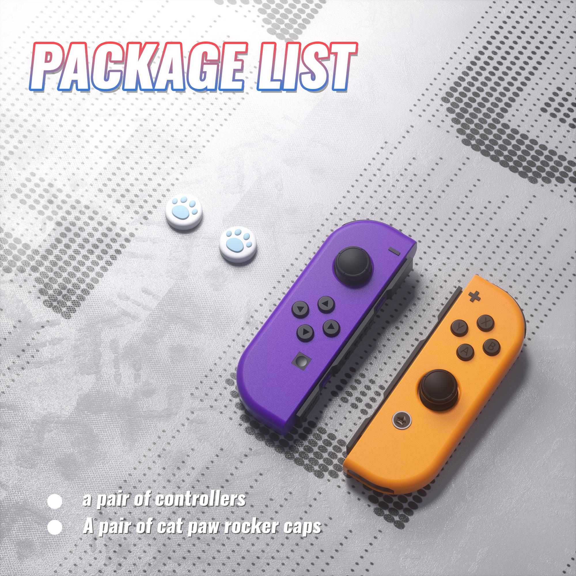 Joypad Controller for Switch1&2 Wireless Joypad Replacement for Switch Controller Left and Right Switch Joycons Support Dual Vibration Wake-up Function Motion Control switch joycons Gamepad