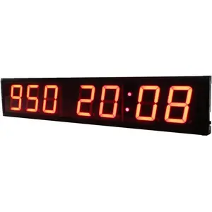 AZOOU 4" High Character 7 Digits LED Days Countdown/up Timer with Hours Minutes Support Days Countdown Plus Regular Clock