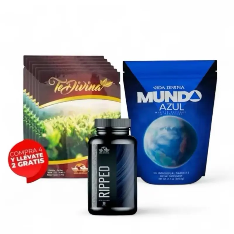 Vida Divina Fitness Pack – Herbal Tea, Muscle Support & Metabolic Blend