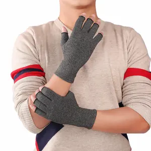 Indoor Sports Fingerless Compression Gloves for Men & Women Yoga Arthritis Relief Carpal Tunnel Pain Relief Suitable for Typing with Both Hands Small Package Medical Supplies grip  it  gloves meta  flex  pro football gloves