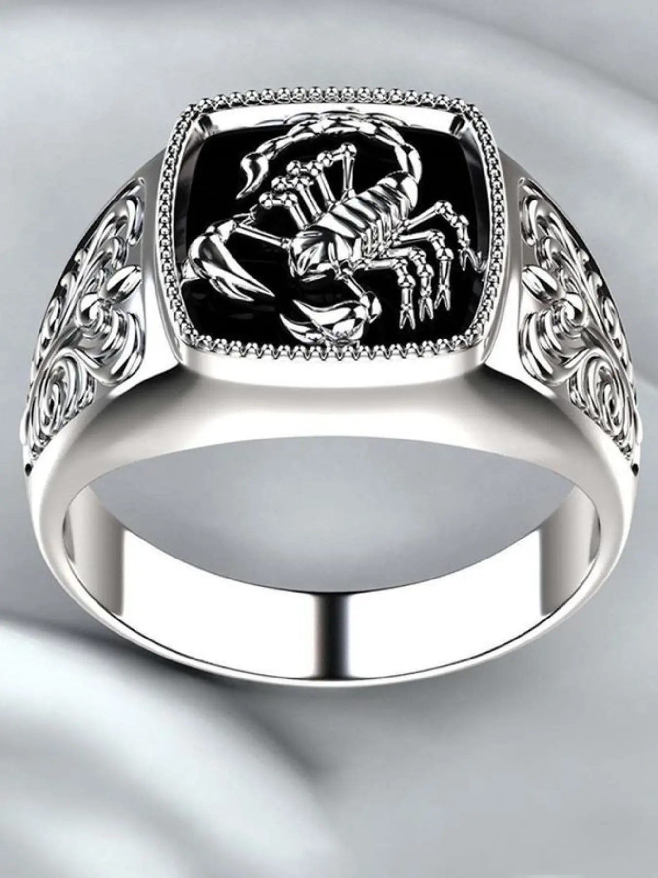 Creative Scorpion Ring, Statement Ring, Unique Fashion Accessory, Jewelry Rings, Perfect for Parties and Daily Wear, Versatile Trendy Jewelry, Ideal Birthday Gift, Stainless Steel Ring