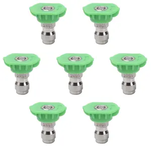 7 Pack Car Pressure Washer Tips, Power Washer Soap Nozzles, 65 Degree Black, 1/4 Inch Quick Connect, 4000 PSI