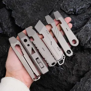 Outdoor Pry Bar Titanium Small Manual Tool, Durable Lightweight Design, Ideal for Outdoor Use, Versatile Handheld Accessory