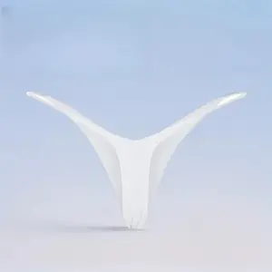 Double-layer Thin Milk-slim Thong With Rope, Low-waisted Deep V Bikini Underwear, Shorts Fabric Womenswear