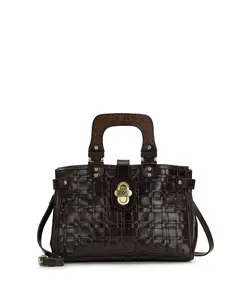Sancia Woven Satchel - Vintage Distressed Woven