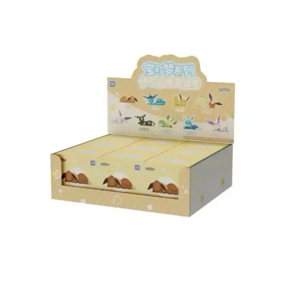 Pokemon Eevee Vivid Sleeping Blind Box Figures, 9 Pcs Random Pack, Collectible Desk Display & Daily Ornament