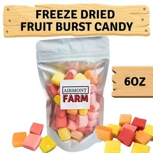 Freeze Dried Candy Fruit Burst 6oz - Ships In Box - Deliciously Crunchy, Intense Flavor, Lightweight Snack - Resealable Bag (Original (6oz))