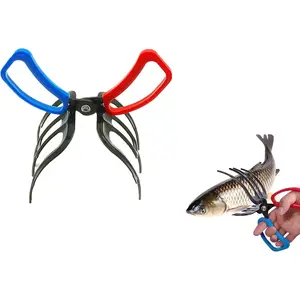 3 Fish Claw Gripper, Fishing Pliers, Fish Gripper, Metal Control Clamp Tong Tackle Tool, Multi-Functional Light Weight Accessories