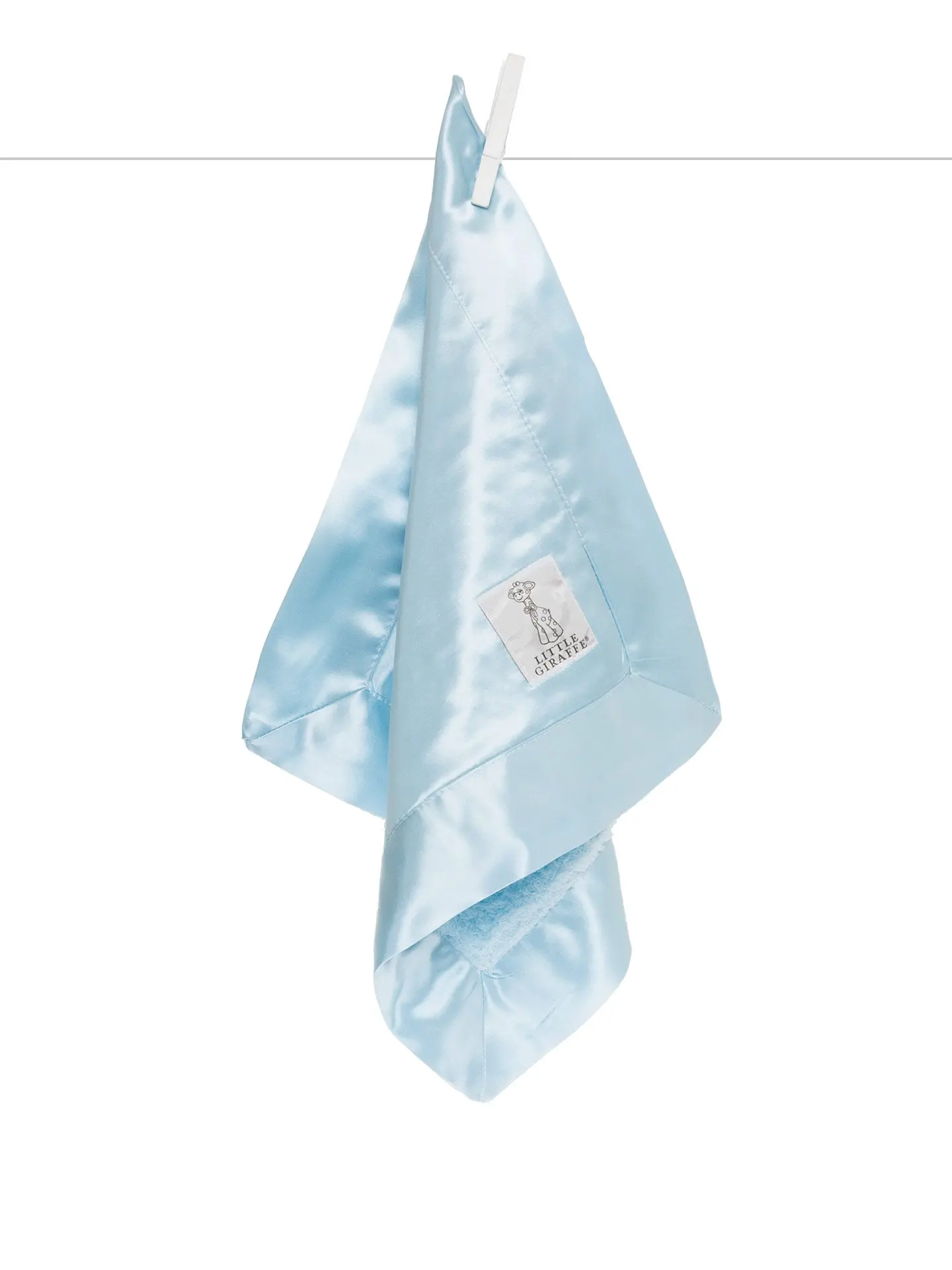 Chenille Satin & Plush Mini Blanky - Lovey & Security Blanket