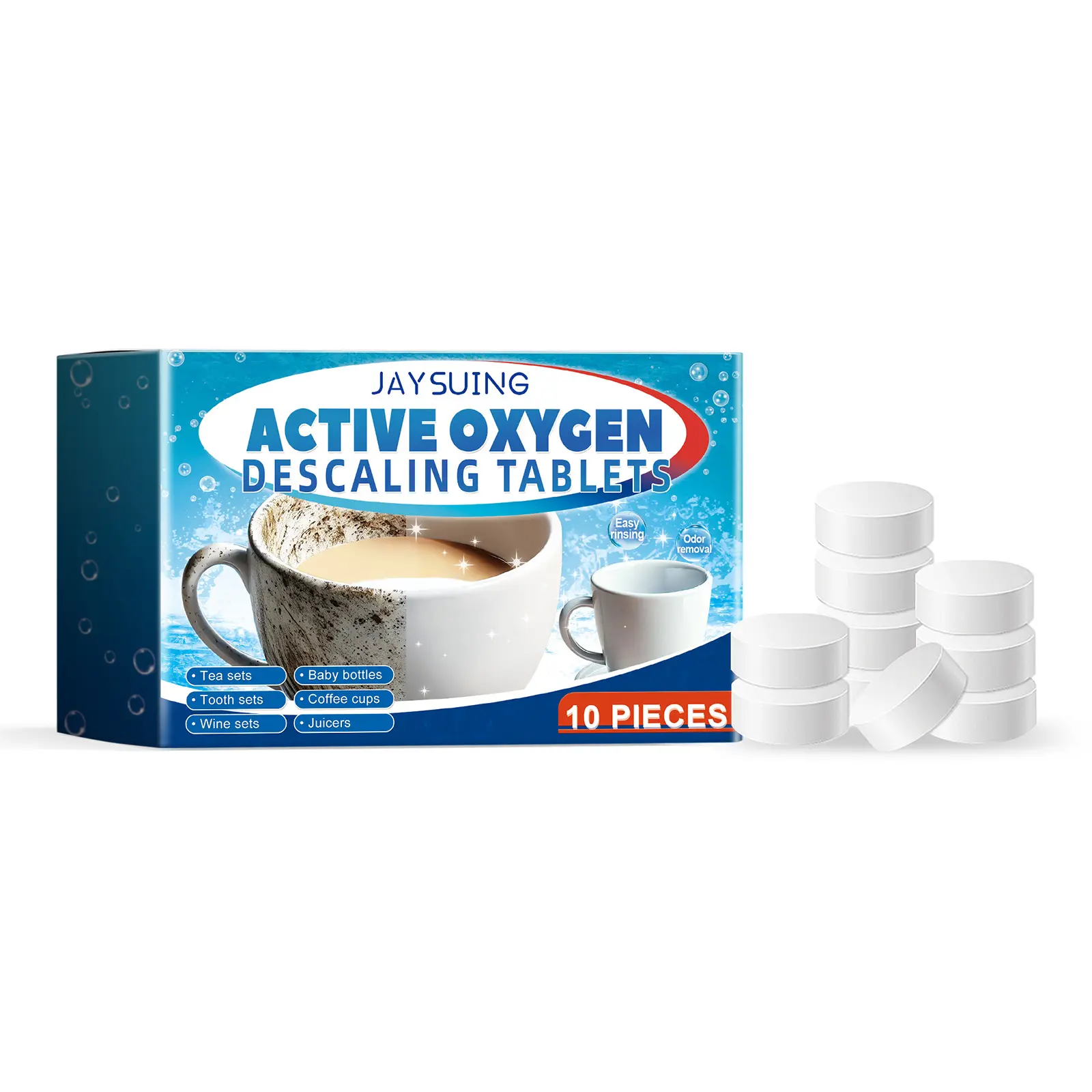 Jaysuing Coffee Stain Tea Stain Cleaning Effervescent Tablets
