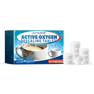 Coffee and tea stain cleaner effervescent tablets