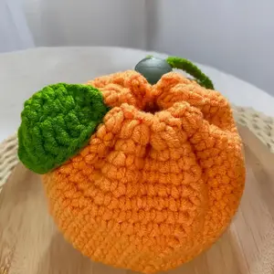 Small Storage Bag, Mini Handbag Made of Knitted Fabric, Cute Coin Purse, Perfect for Bookshelves and Desktops, Adds Charm and Practicality