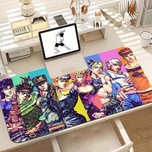 JoJo's Bizarre Adventure Unique Fashion Gaming Mouse Pad, 80×30cm Non-Slip Lock Edge Rubber Desk Mat, Custom Desktop Pad for PC, Laptop