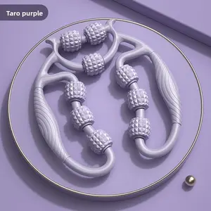 Nine-wheel circular leg clamp, thigh muscle relaxer, Leg stretching and relaxation device, beautiful leg yoga roller clip lady