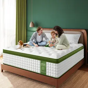 BedStory 12/14 Inch F/Q/K Hybrid Mattress, Gel Memory Foam & Pocket Spring, Pressure Relief, Motion Isolation, Breathable, CertiPur-US Certified