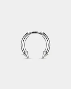 Spike Titanium Threadless Septum Ring