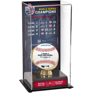 Boston Red Sox 2007 World Series Champions Sublimated Display Case with Series Listing Image
