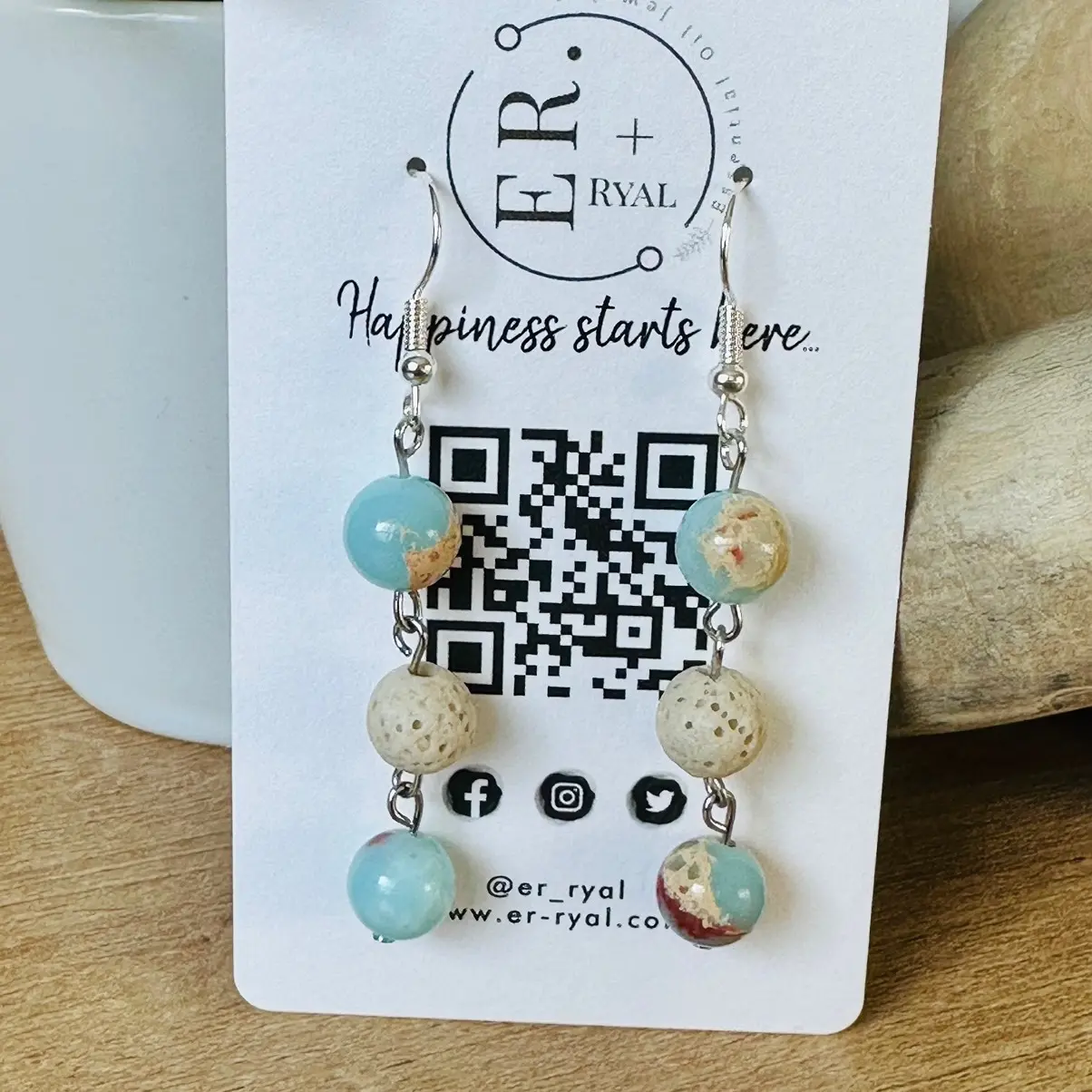 Sea Sediment Essential Oil Diffuser Earrings