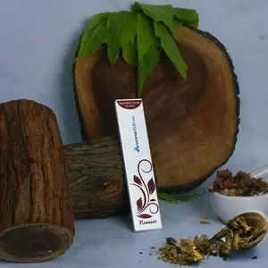 Nannari Ayurvedic Incense Sticks 8" 10 Pack Hand Crafted Herbal Roots & Extracts Non Toxic Pet Friendly No Child Labour