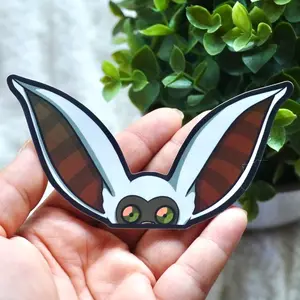 Flying Monkey Holographic Peeker Sticker