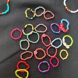 beaded rings