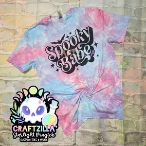 Spooky Babe custom dyed tee unisex Casual