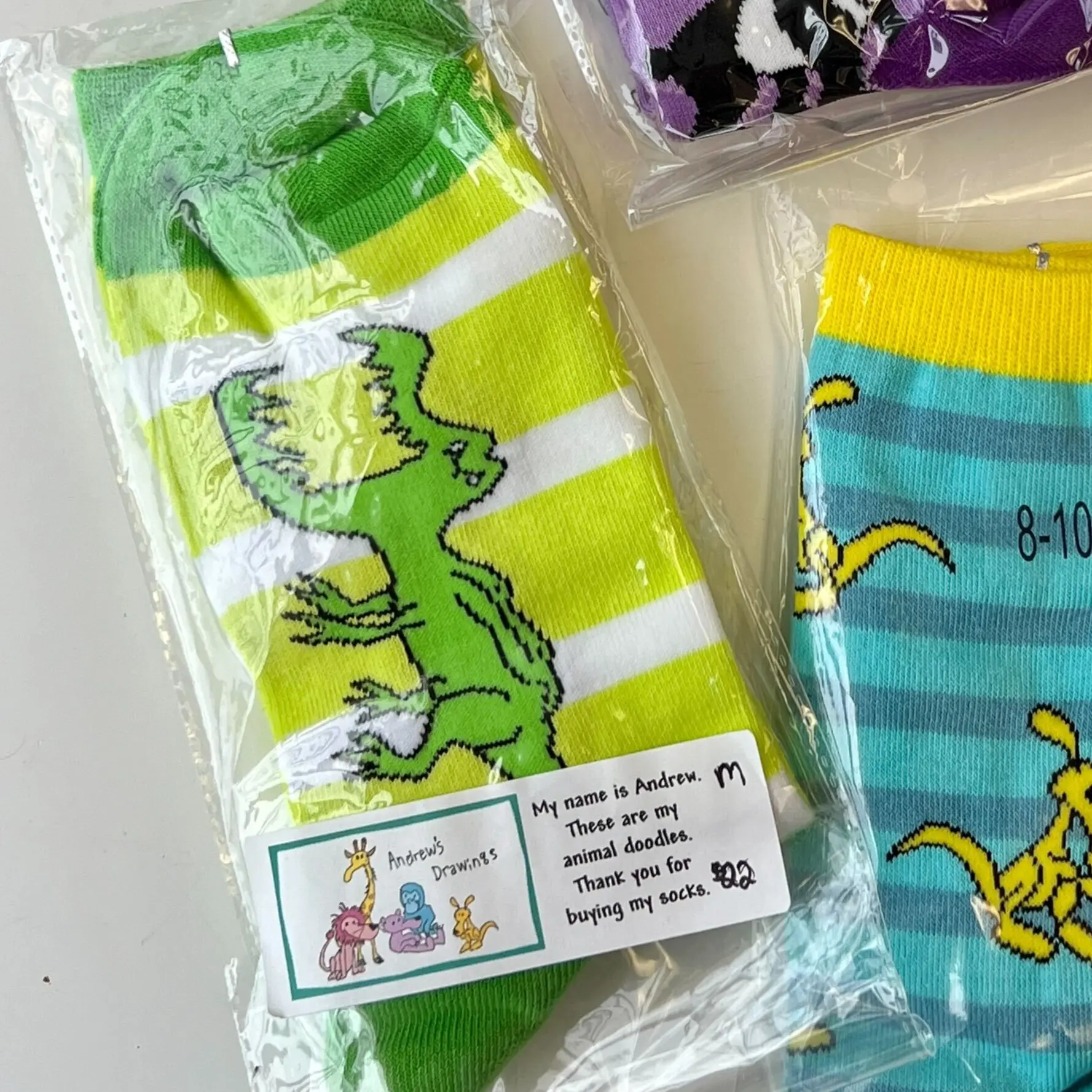 Andrew's Artsy Socks - Alligator Men's