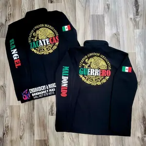 Jacket Mexican Shield with name and city. Print screenprint only it is not a "EMBROIDERY" Personalized Jacket