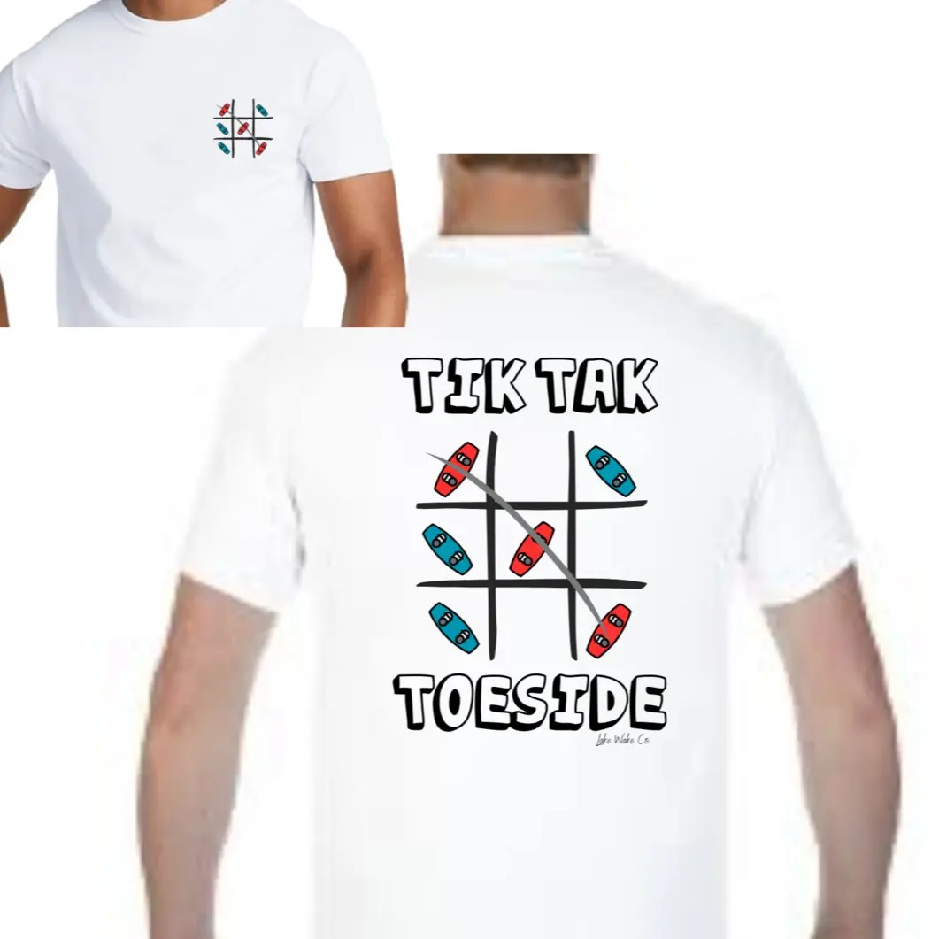 Tik Tak Toeside Wakeboard Short Sleeve Cotton White