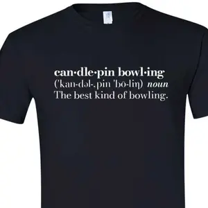 Candlepin Bowling Definition TSHIRT by Tony Levesque