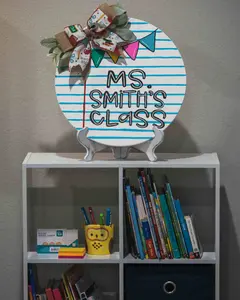 Notebook Nostalgia Custom Teacher Door Hanger