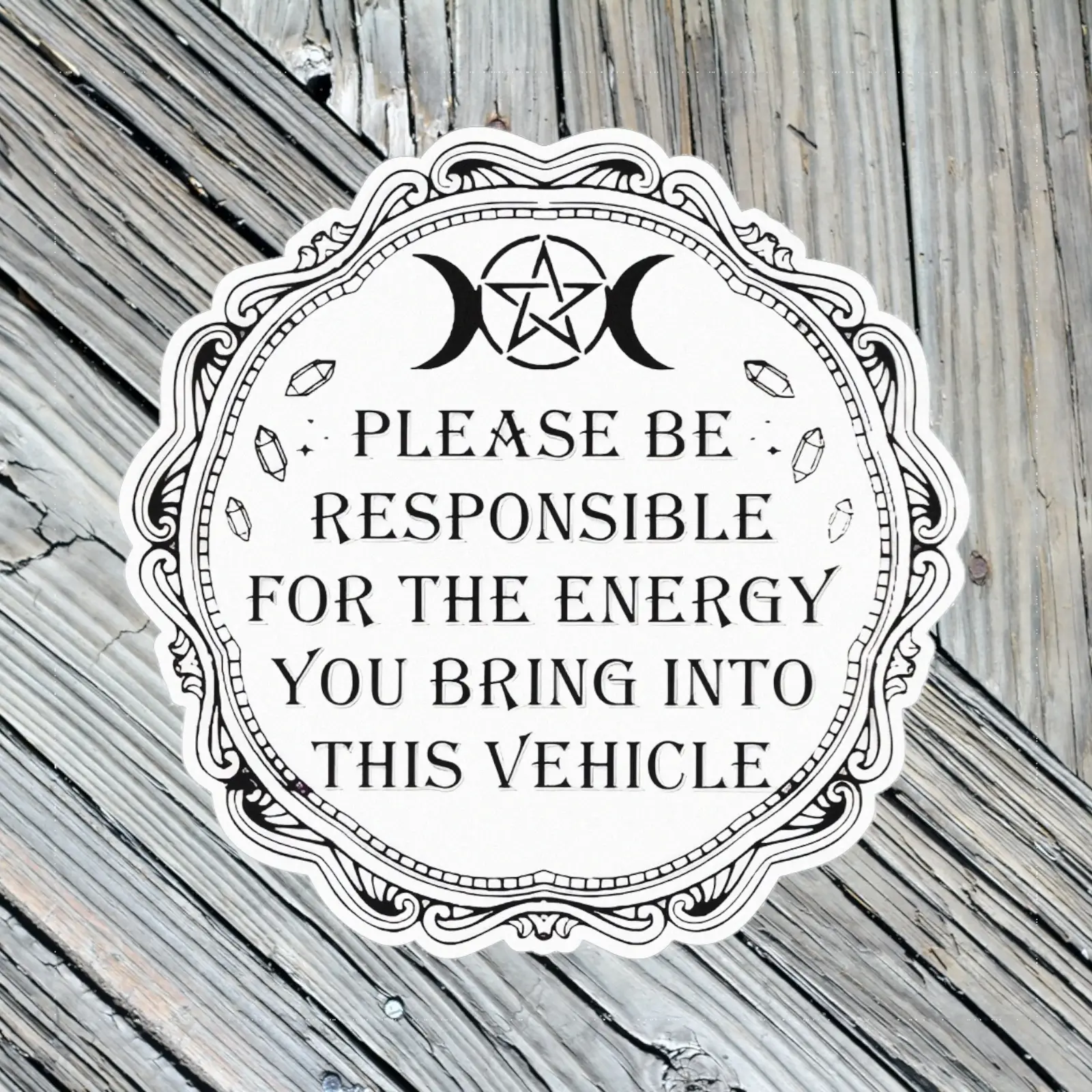 Responsible Energy In Vehicle 3" Sticker, Vinyl Waterproof, Laminated