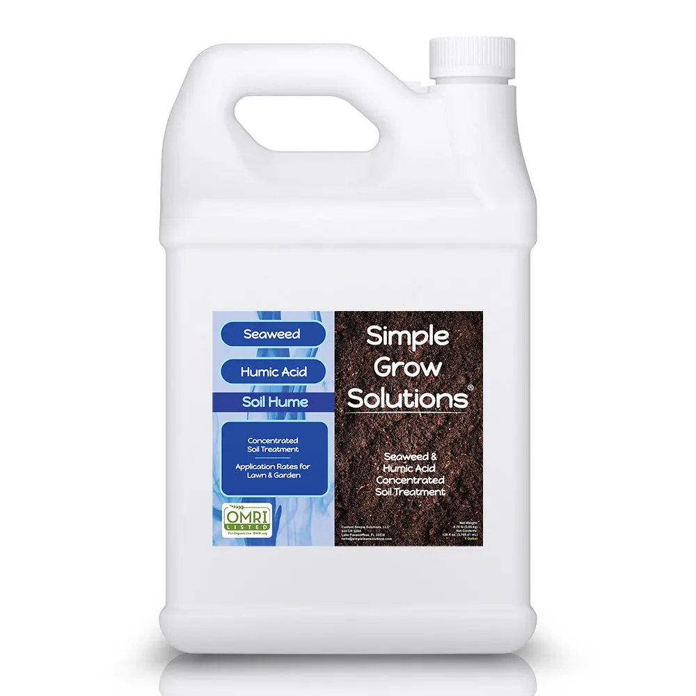 Seaweed Soil Hume - Organic Liquid Seaweed & Humic Soil Conditioner -  Nutrient Uptake - OMRI Certified - 1 Gallon