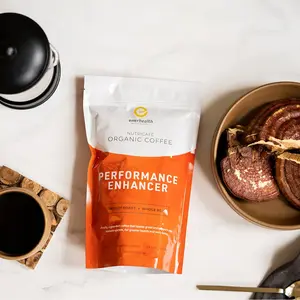 NutriCafé Organic Performance Enhancing Coffee Infused with Reishi and Cordyceps Mushrooms 12oz