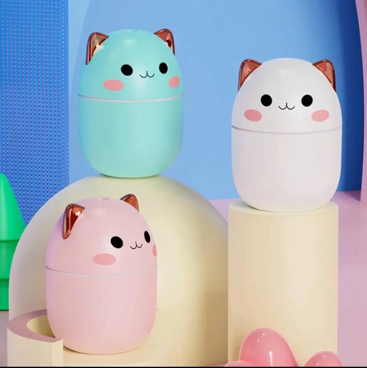 250ml Humidifier Cute Pet USB Desktop, Office, Silent Bedroom Colorful Light Humidifier