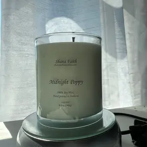 Midnight Poppy candle