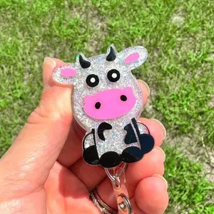Cute Cow Badge Reel