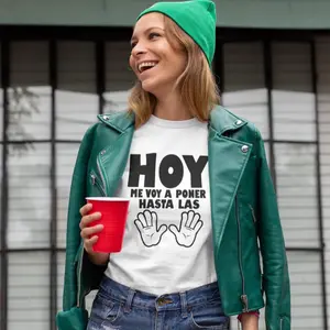 Camisa Hoy me voy a poner hasta… Casual Cotton