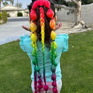 Rainbow Braid Hair Tie