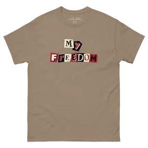 My Freedom for Ransom Cotton Casual Brown Shirt