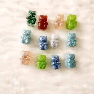 Random Resin Gummy Bear Magnets Fridge Colorful