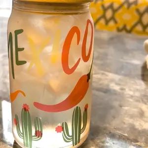 Mexican cup glass️