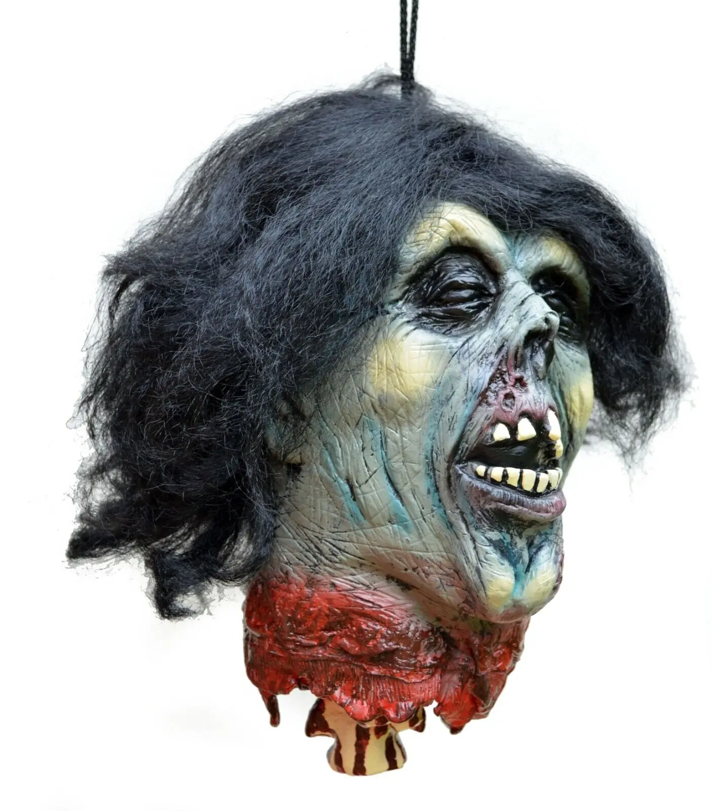 Life Size Halloween Props Scary Walking Dead Zombie Rotten Corpse Head