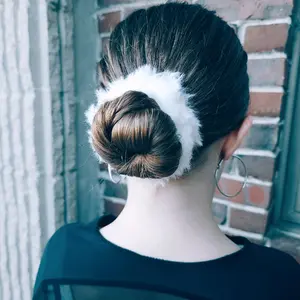 Super Soft Faux Fur Scrunchie | Dancer Hair Accessory | Teen Hair Accessories | Preppy Hair Accessories | Nostalgic Hair Accessories | Teen Gift | Dancer Gift | Ballet Bun Hair Accessories