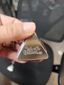 Custom Engraved Triangle Utility Tool Keychain
