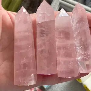 Rose Quartz Crystal Tower