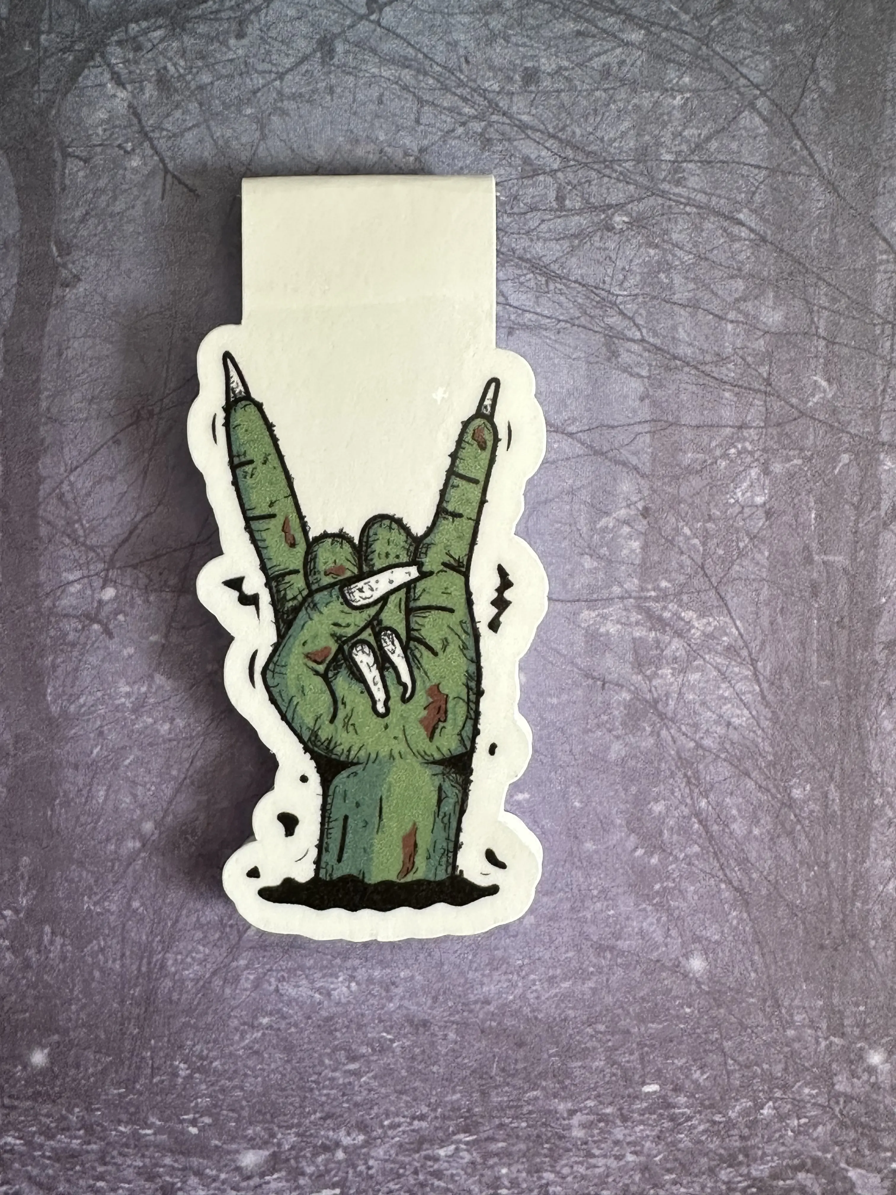 Zombie Rock on magnetic bookmark double sided Zombie Rock on magnetic bookmark double sided