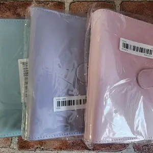 Stay on top of your finances with A4 planner binder kit- cash stuffing, budget tracker, 12 clear envelopes- pink, blue, purple