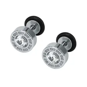 CZ Cubic Zirconia Stud Earrings for Men Women